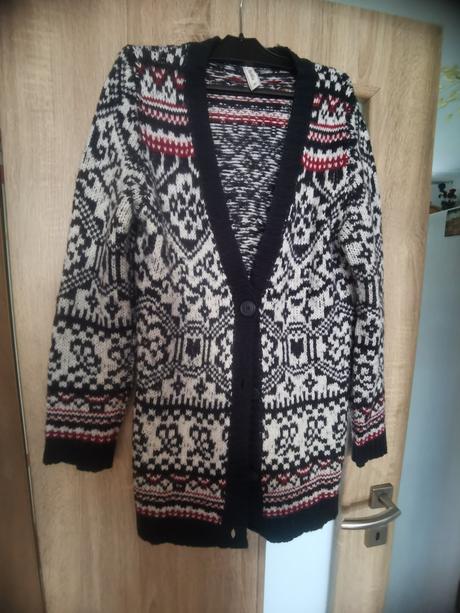 Zimný kardigan, s
