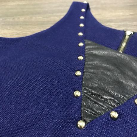 Šaty s koženkou, s