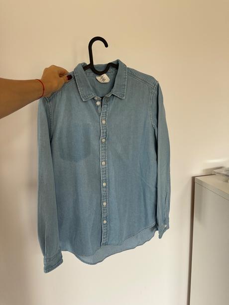 H&m riflova košeľa, h&m,s