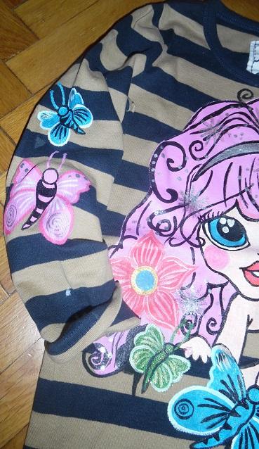 Ručne maľované tričenko, next,110