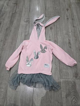 Šatová mikina zajko, 122