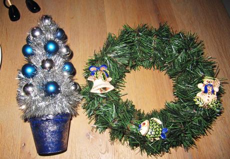 Vianočná dekorácia dedo mráz - sada 6 kusov,