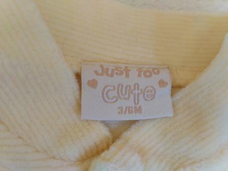 Žltý overal so sloníkom a žirafkou, just too cute,68