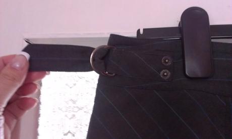 Sukna m&s s asymetrickymi pasikmi, marks & spencer,44