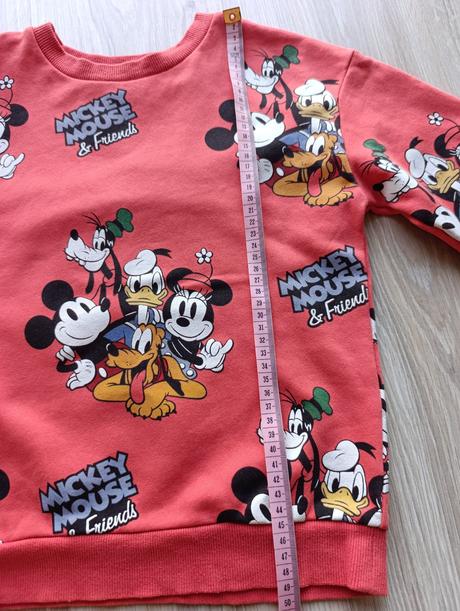 Uni oranžová mikina mickey, h&m,122