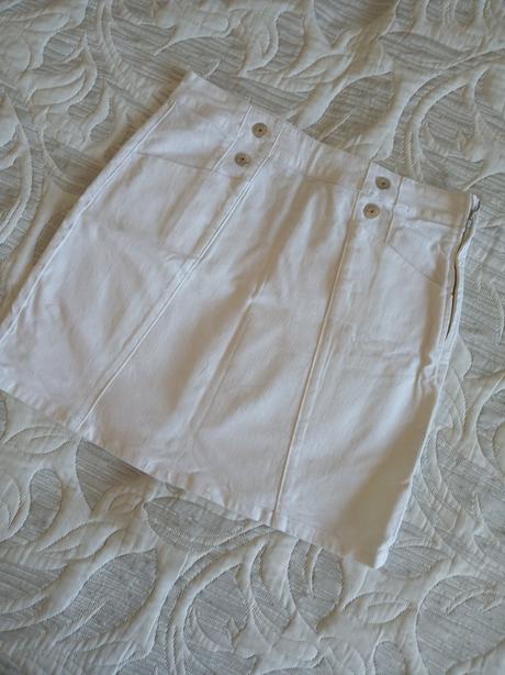 Biela riflová sukňa, orsay,38