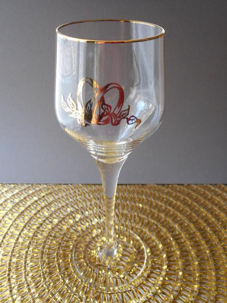 Retro svadobné poháre.,