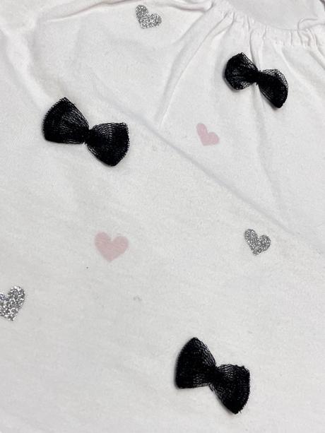 Dievčenské tričko s mašličkami overkids (62-68), 62 / 68