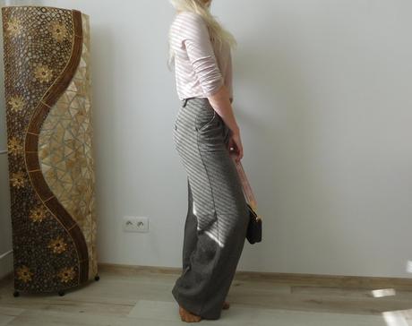 Nohavice pružné zrnitá látka 34, orsay,34