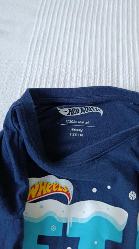 Vianočné tričko hot wheels (veľkosť 110), sinsay,110