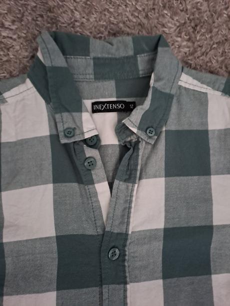 Flanelová kockovaná košeľa, 152