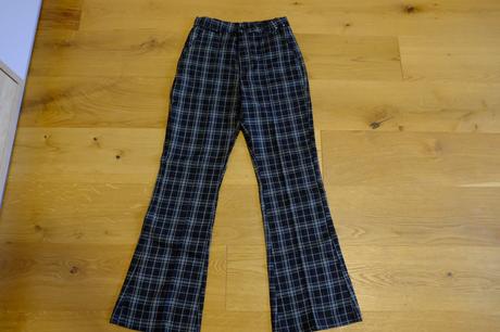 Kockove nohavice, h&m,146