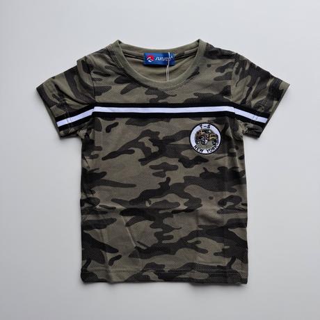 Chlapčenské maskáčové tričko tarn zelená, 98 - 128