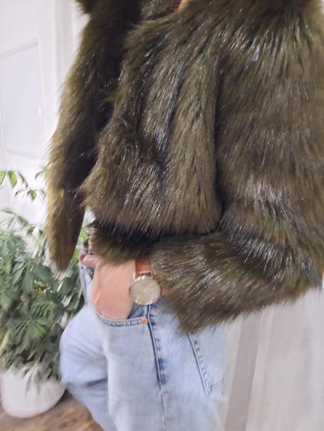 Kozuch stradivarius kabat bunda  36/38, stradivarius,m