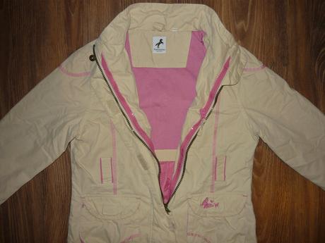 Bunda na jar/jeseň  122  málo nosená, palomino,122
