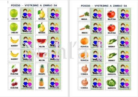 Logopedické pexeso - pdf,