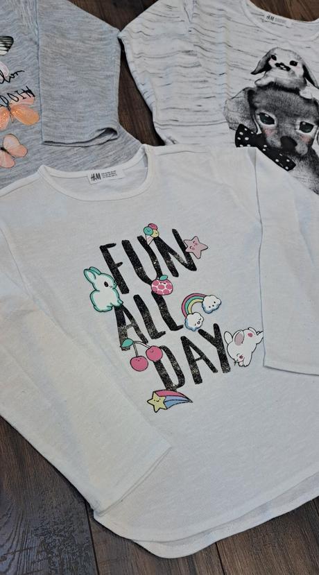 3x tricka / tenké svetriky h&m, h&m,122