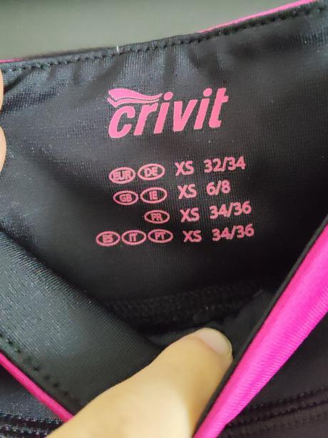 Trojštvrťové športové legíny, crivit,xs