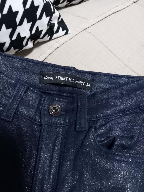 Metalické nohavice, sinsay,xs