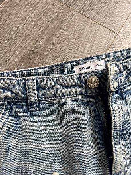 Jeans riflova midi sukna, sinsay,158