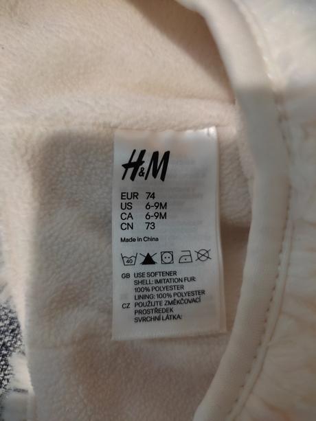 Ciapky, leto, zima, set ciapka + rukavice, h&m,74