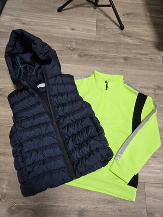 Vesta s mikinou 134, h&m,134