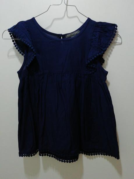 Modrá tunika tričko blúzka, primark,116