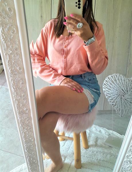 Oranžový svetrík-46, 46