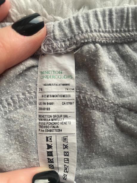 Svetlosede teplaky s aplikaciou benetton, benetton,74