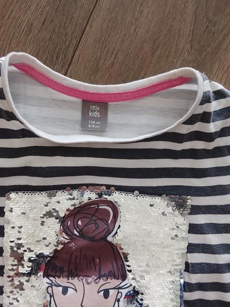 Tričko s flitrami, 134