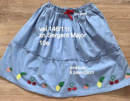 Dievčenská sukňa veĺ.146/11r., zn.sergent major, sergent major,146