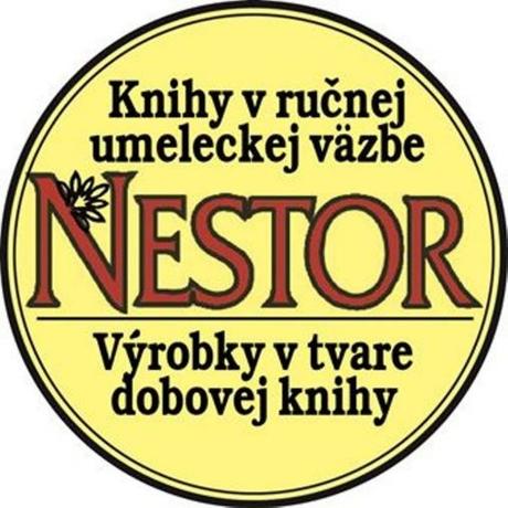 Knihy vyd. nestor, červená kožená väzba,