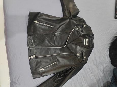 Kožená bunda, mango,m