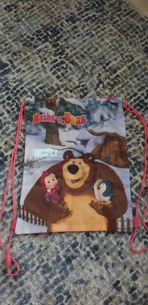 Vrecko na úbor máša a medveď,