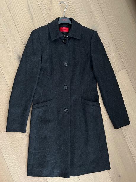 Hugo boss s kabát šedý originál, hugo boss,s