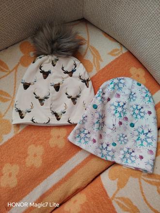 Zimné čiapky 2 ks, 128