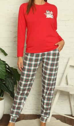 Dámske pyžamo so snehuliakom, l / m / s / xl