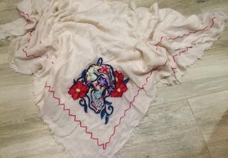 Veľká šatka, ľudový motív, xl