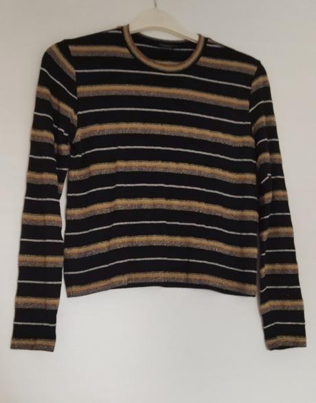 Crop top s dlhým rukávom, topshop,xs