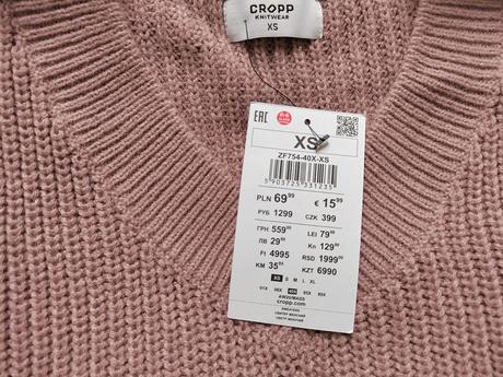 Pulóvrik zn.cropp veľ.xs, xs