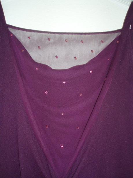 Fialove spoločenské šaty, m