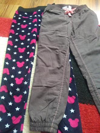 Zateplené dievčenské nohavice, 110