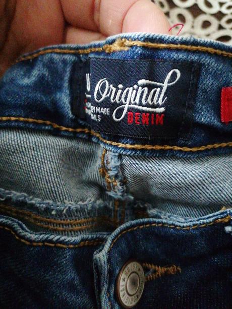 Dievčenské rifle 34, denim,146