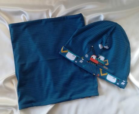 Čiapka a nákrčník, obojstranné, pre obvod 49-51cm, 