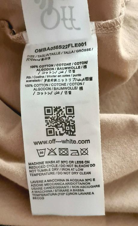 Tričko off-white, s