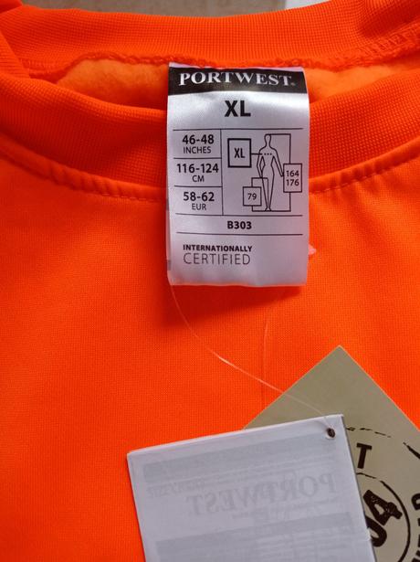 Reflexné pracovné tričko dlhý rukáv, xl