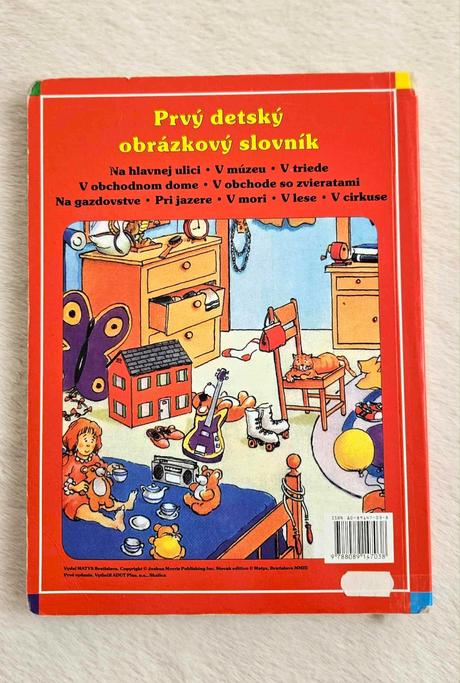 Detská kniha 'prvý detský obrázkový slovník',