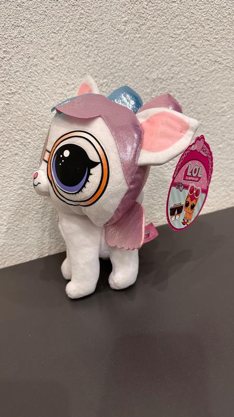 Mga lol surprise pets mačka plyšová - biela, 