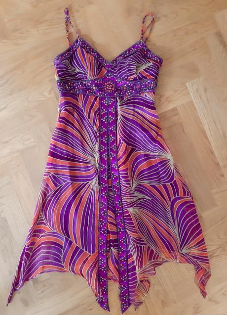 Hodvábne šaty sue wong xs 34, 34