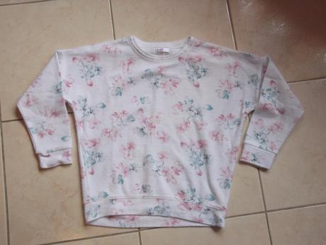 Kvietková mikina / pulover, veľ. 134/140, pepco,134